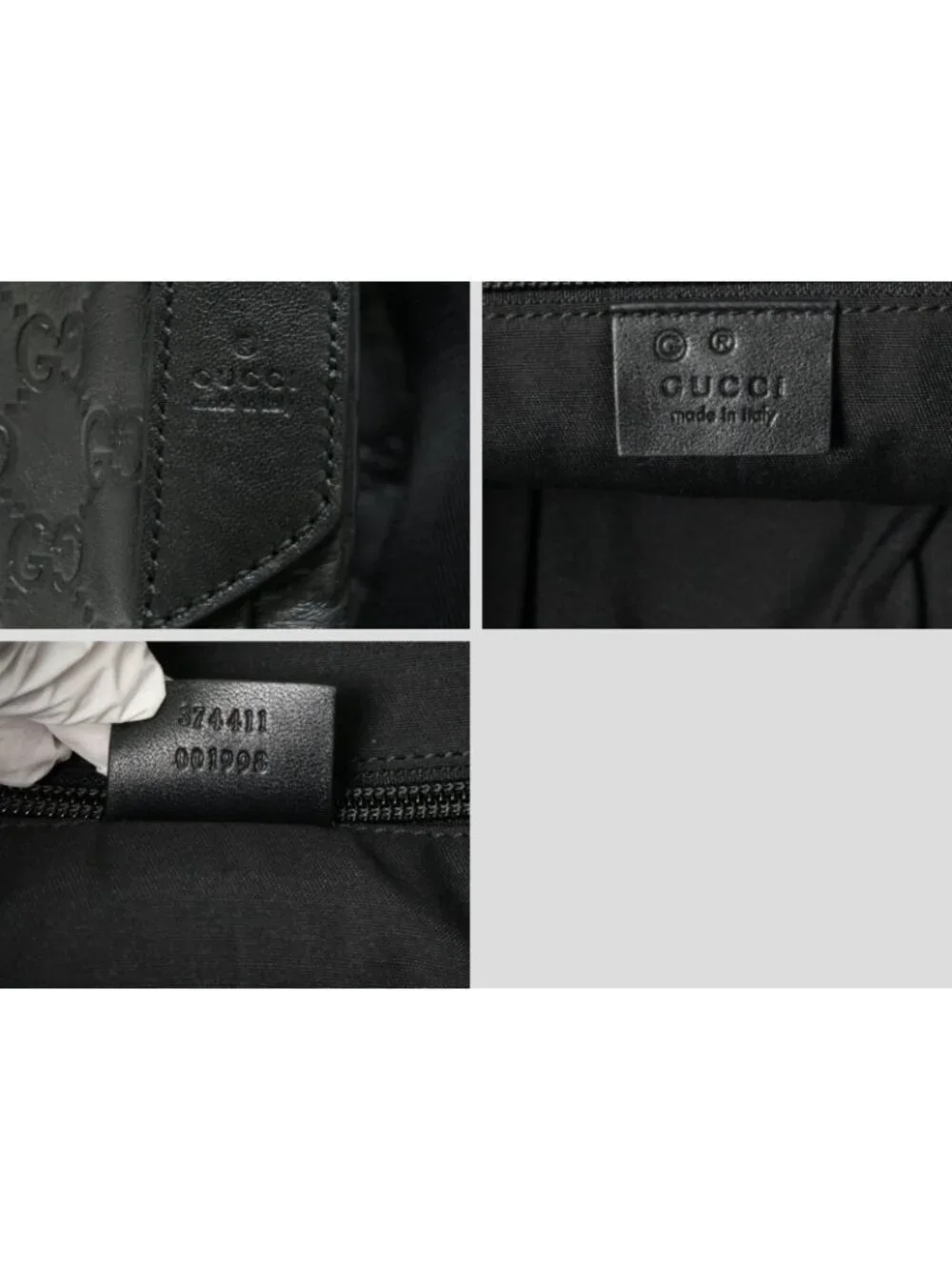 Gucci Guccissima Leather Shoulder Bag